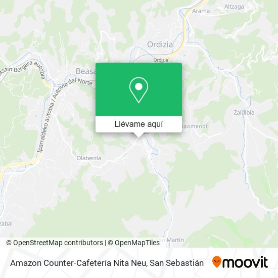 Mapa Amazon Counter-Cafetería Nita Neu