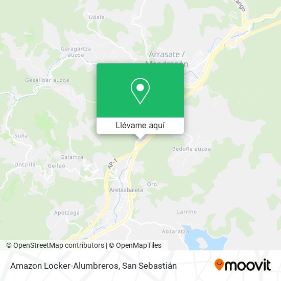 Mapa Amazon Locker-Alumbreros
