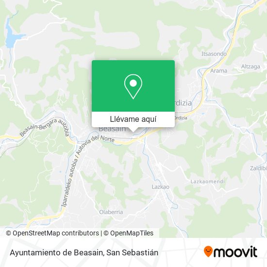 Mapa Ayuntamiento de Beasain