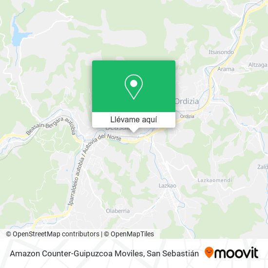Mapa Amazon Counter-Guipuzcoa Moviles