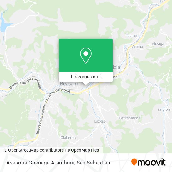 Mapa Asesoría Goenaga Aramburu