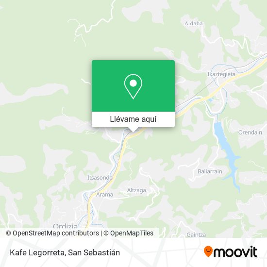 Mapa Kafe Legorreta