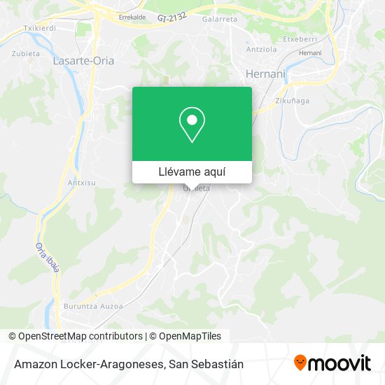 Mapa Amazon Locker-Aragoneses