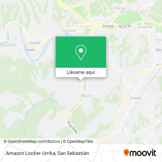 Mapa Amazon Locker-Urrika