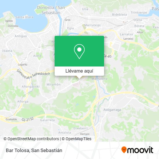 Mapa Bar Tolosa