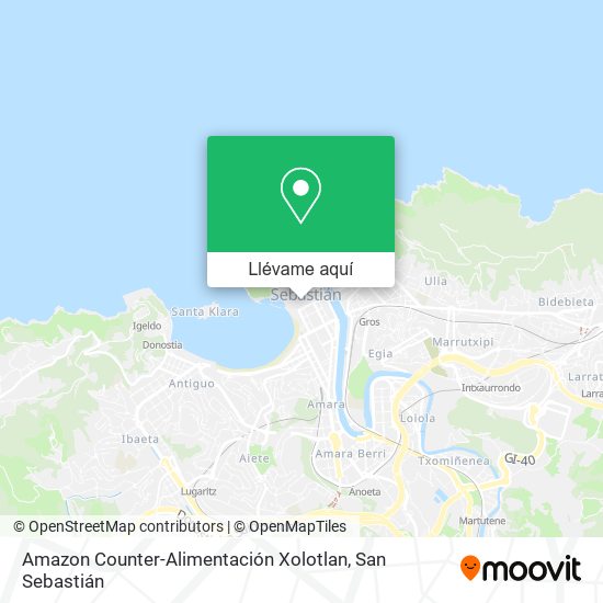 Mapa Amazon Counter-Alimentación Xolotlan