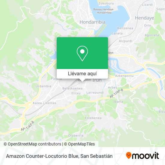 Mapa Amazon Counter-Locutorio Blue