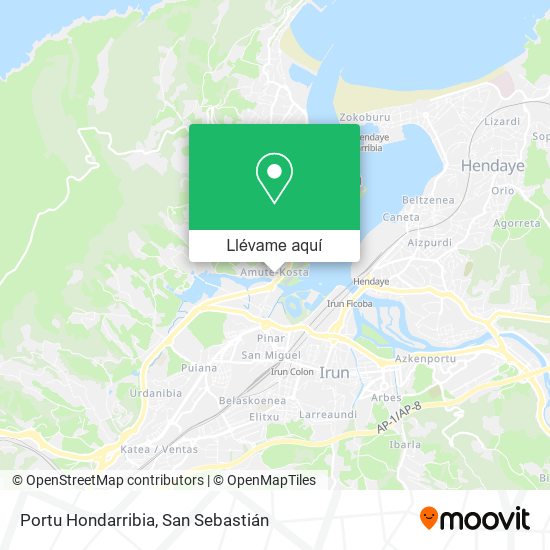 Mapa Portu Hondarribia