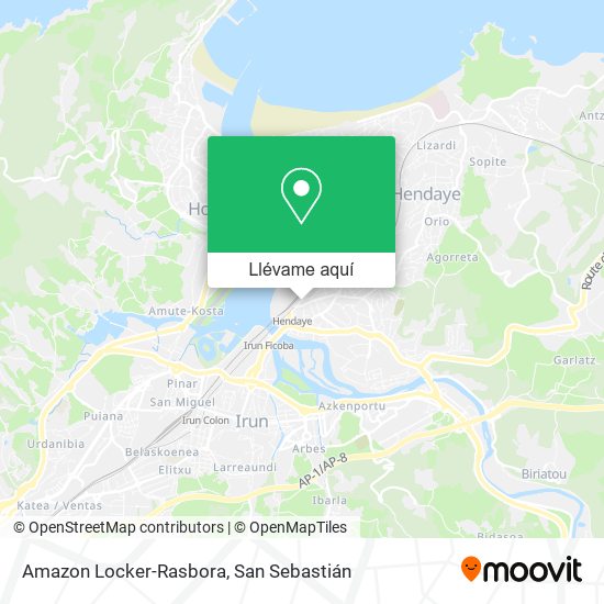 Mapa Amazon Locker-Rasbora
