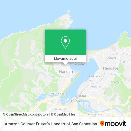 Mapa Amazon Counter-Frutería Hondarribi