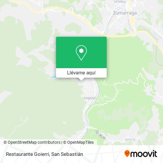 Mapa Restaurante Goierri