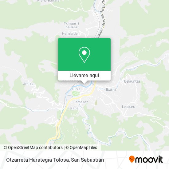 Mapa Otzarreta Harategia Tolosa