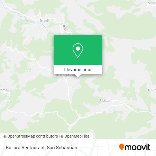 Mapa Bailara Restaurant