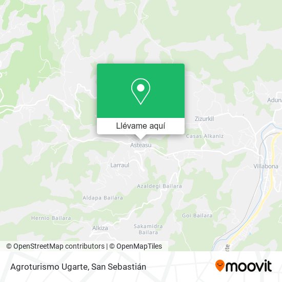 Mapa Agroturismo Ugarte