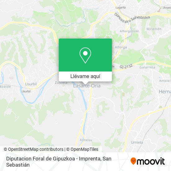 Mapa Diputacion Foral de Gipuzkoa - Imprenta