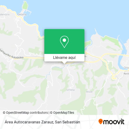 Mapa Área Autocaravanas Zarauz