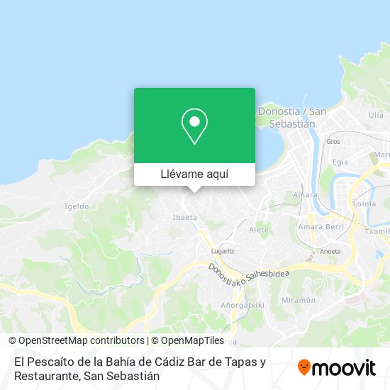 Mapa El Pescaíto de la Bahía de Cádiz Bar de Tapas y Restaurante