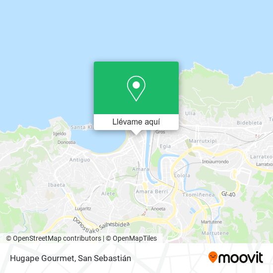 Mapa Hugape Gourmet