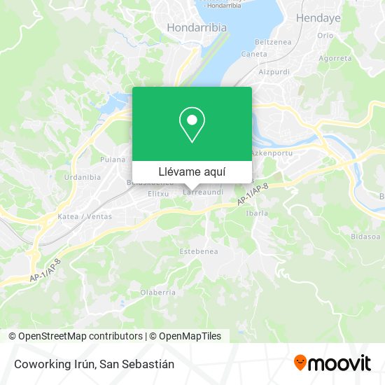 Mapa Coworking Irún