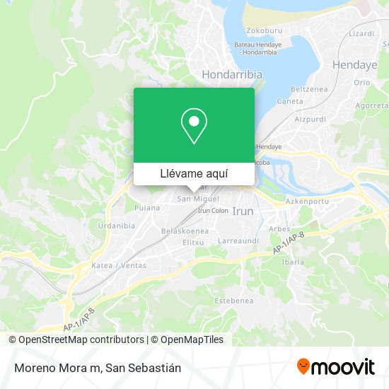 Mapa Moreno Mora m