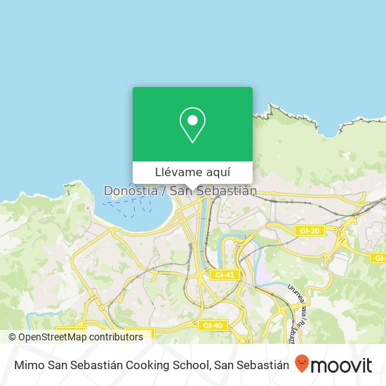 Mapa Mimo San Sebastián Cooking School