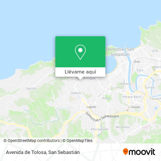 Mapa Avenida de Tolosa