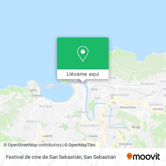 Mapa Festival de cine de San Sebastián