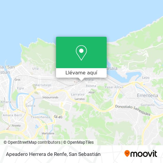 Mapa Apeadero Herrera de Renfe