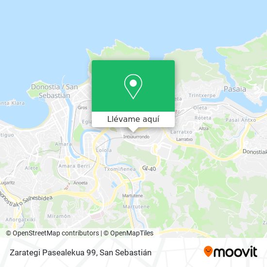 Mapa Zarategi Pasealekua 99