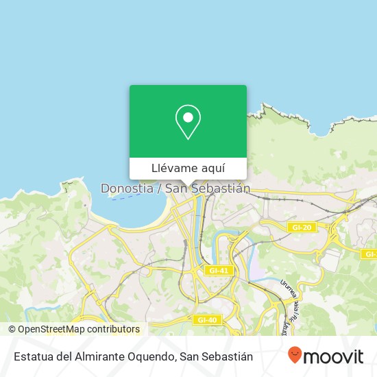 Mapa Estatua del Almirante Oquendo