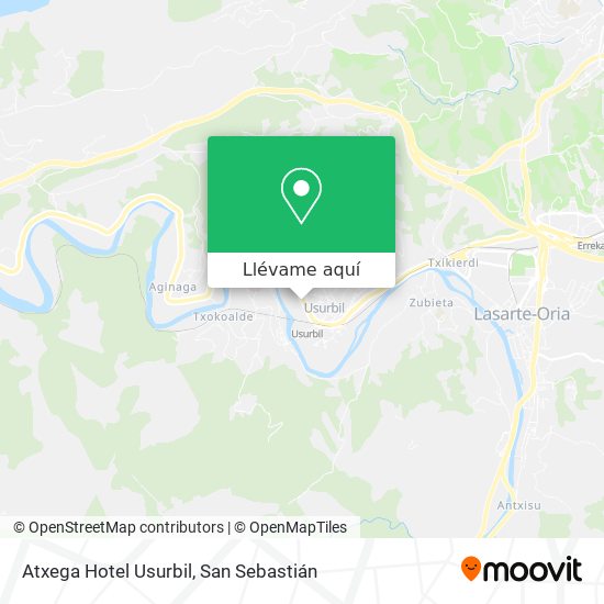 Mapa Atxega Hotel Usurbil
