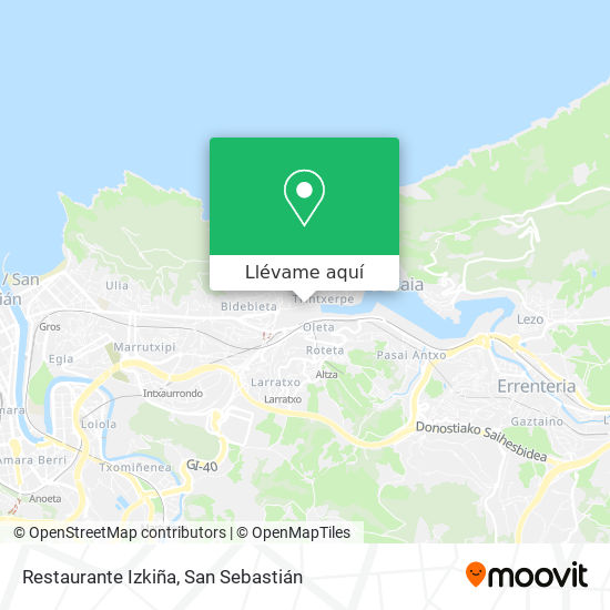Mapa Restaurante Izkiña