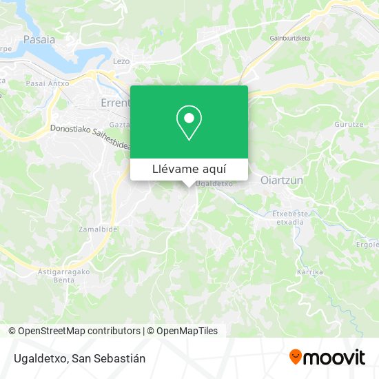 Mapa Ugaldetxo