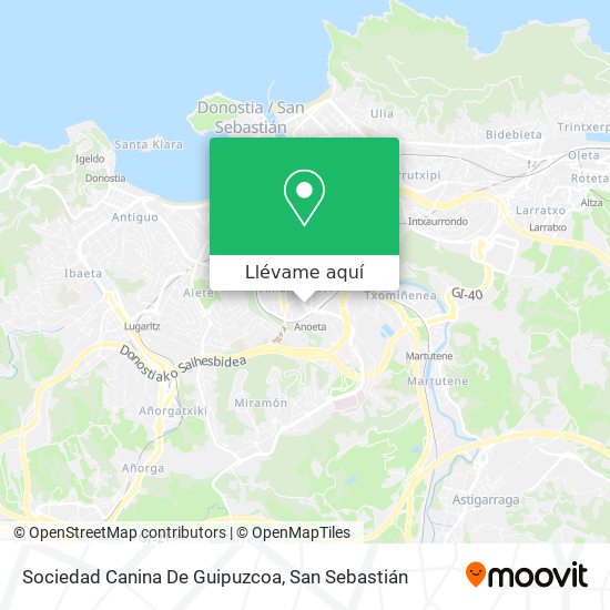 Mapa Sociedad Canina De Guipuzcoa