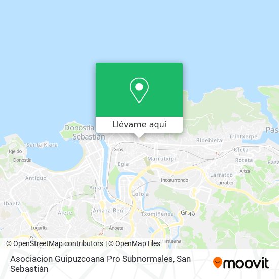 Mapa Asociacion Guipuzcoana Pro Subnormales