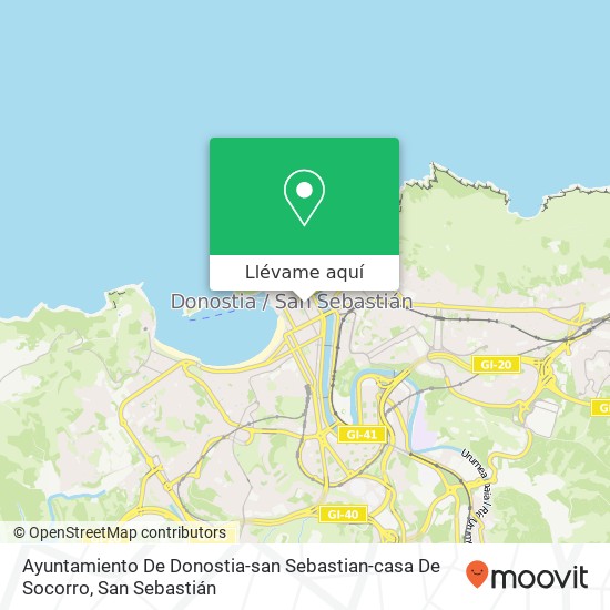 Mapa Ayuntamiento De Donostia-san Sebastian-casa De Socorro