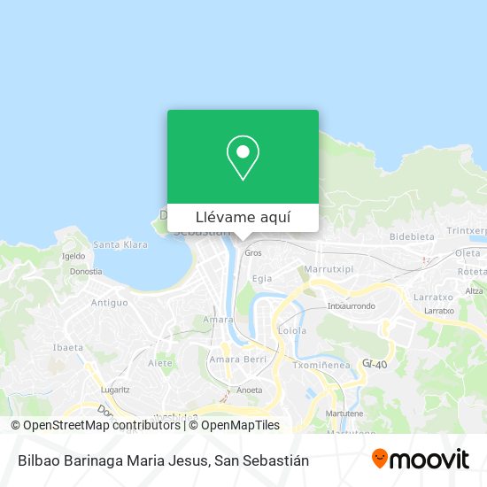 Mapa Bilbao Barinaga Maria Jesus