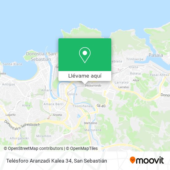 Mapa Telésforo Aranzadi Kalea 34