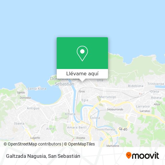 Mapa Galtzada Nagusia