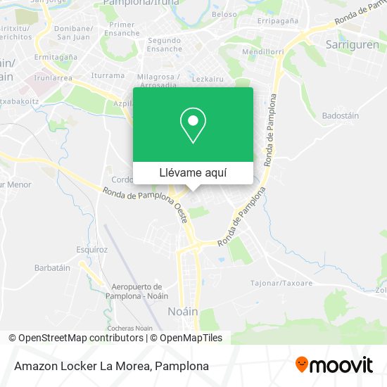 Mapa Amazon Locker La Morea