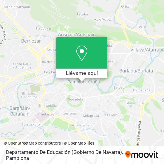 Mapa Departamento De Educación (Gobierno De Navarra)