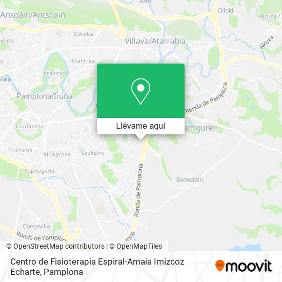 Mapa Centro de Fisioterapia Espiral-Amaia Imizcoz Echarte