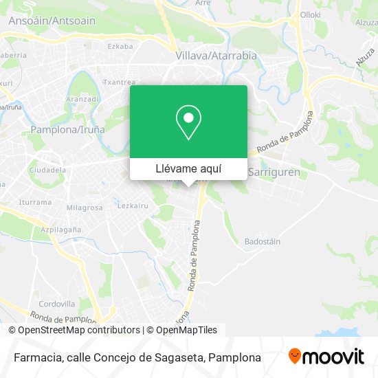 Mapa Farmacia, calle Concejo de Sagaseta