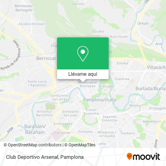 Mapa Club Deportivo Arsenal