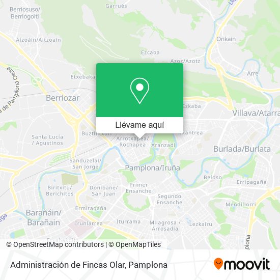 Mapa Administración de Fincas Olar