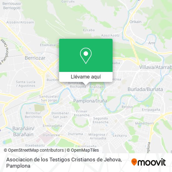 Mapa Asociacion de los Testigos Cristianos de Jehova