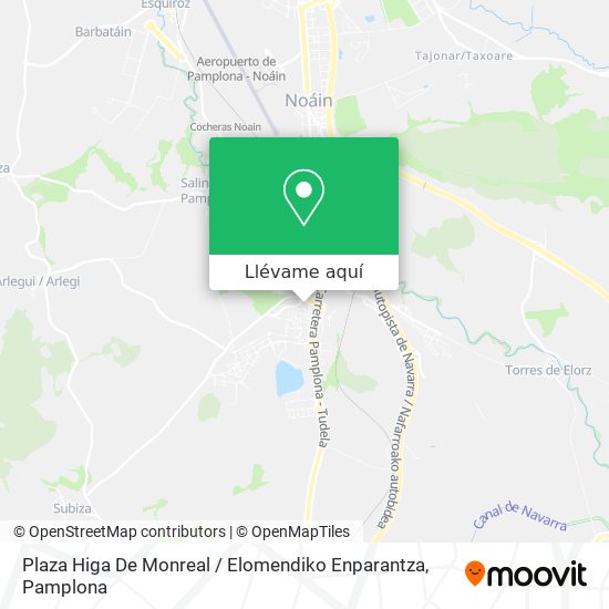 Mapa Plaza Higa De Monreal / Elomendiko Enparantza