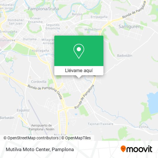 Mapa Mutilva Moto Center