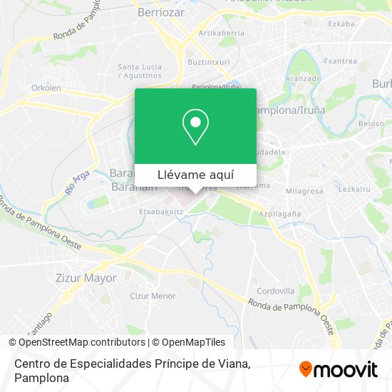 Mapa Centro de Especialidades Príncipe de Viana