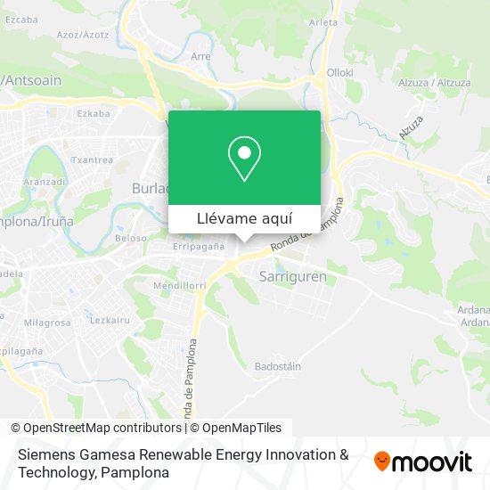 Mapa Siemens Gamesa Renewable Energy Innovation & Technology